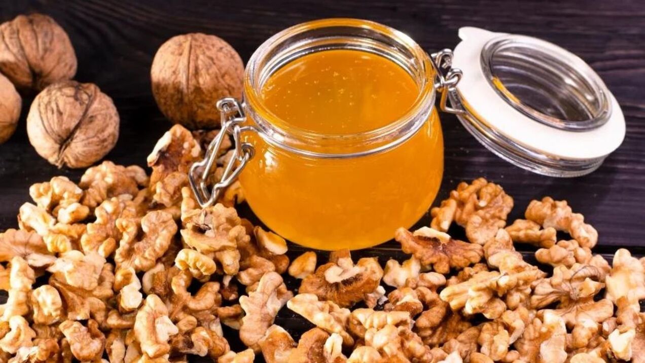 miel aux noix pour restaurer la puissance